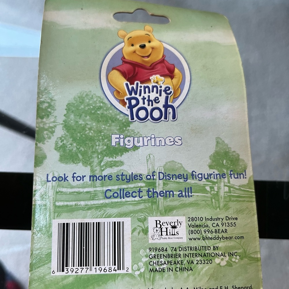 Disney Winnie the Pooh figurines. Vintage 2" each Pooh Piglet Eeyore Tigger - Picture 7 of 9